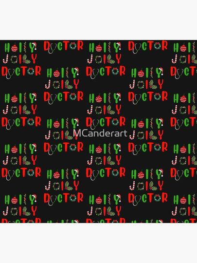 Christmas Holly Jolly Doctor  Socks