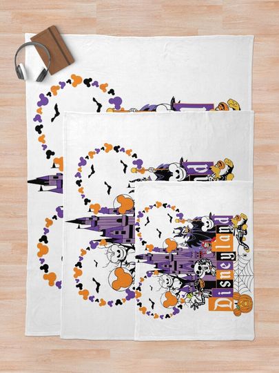 Disney Mickey And Friends Halloween Throw Blanket