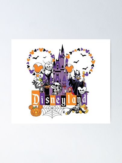 Mickey And Friends Disney Halloween Poster