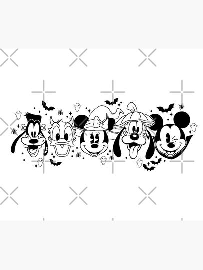 Mickey And Friends Disney Halloween Poster