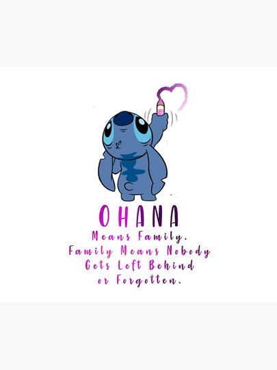 Lilo and Stitch Ohana Throw Blanket