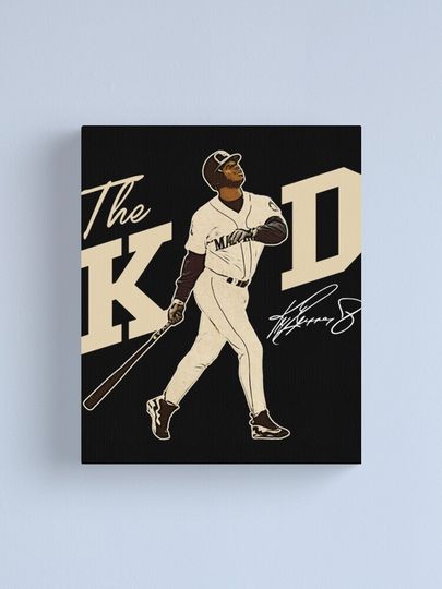 Ken Griffey Jr Canvas, Gift for baseball fan
