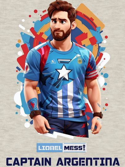 Lionel Messi Captain Argentina Pullover Sweatshirt