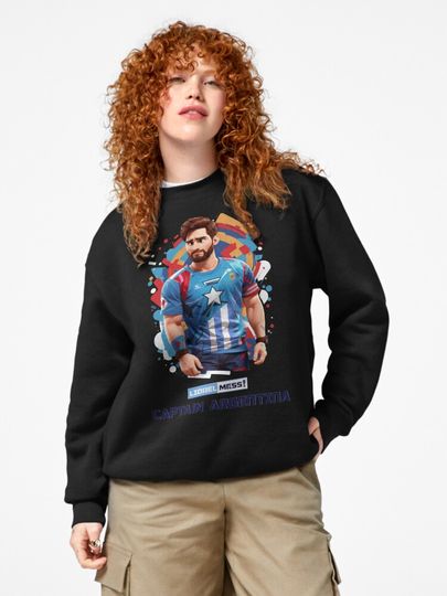 Lionel Messi Captain Argentina Pullover Sweatshirt