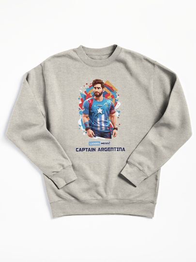 Lionel Messi Captain Argentina Pullover Sweatshirt
