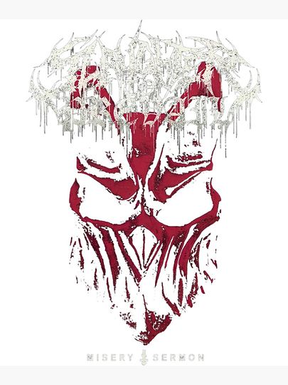 Misery Sermon Classic Poster - Heavy Metal Band Wall Art Print