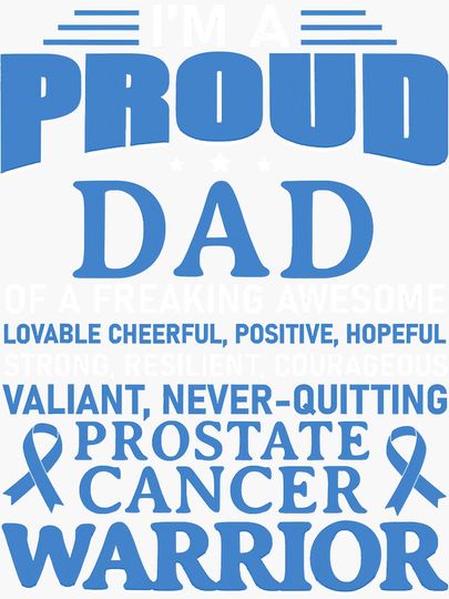 Prostate Cancer Awareness Survivor Dad Sticker