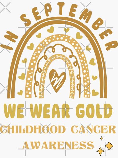 Childhood Cancer Awareness, in September Sticker