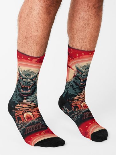 god zilla Socks