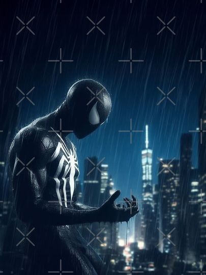 Spiderverse - Spider Man Black Suit iPhone Case