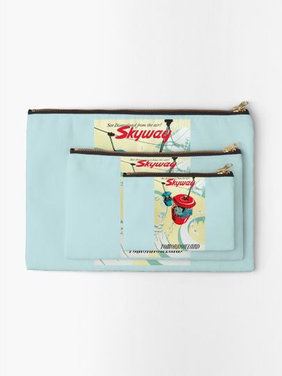 Skyway Tomorrowland Poster Disney Makeup Bag