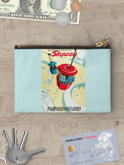 Skyway Tomorrowland Poster Disney Makeup Bag