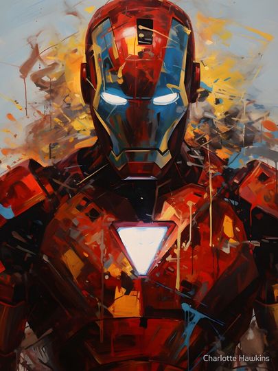 Iron-Man painting iPhone Case