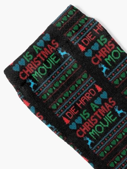 die hard is a christmas movie jumper Socks