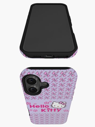 Hello Kitty bow pattern iPhone Case