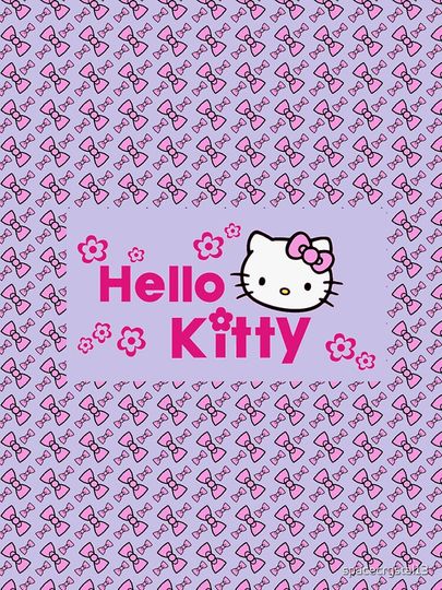 Hello Kitty bow pattern iPhone Case