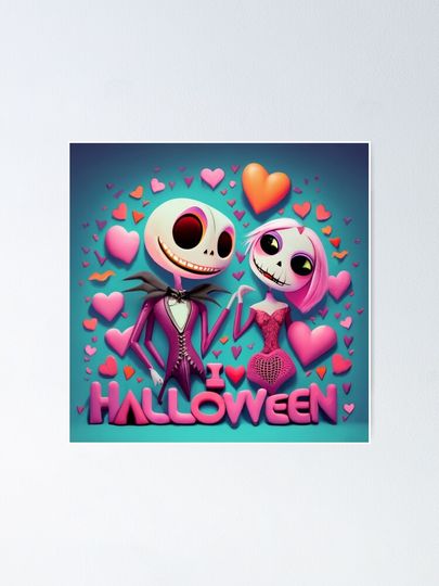 Halloween Couple Poster