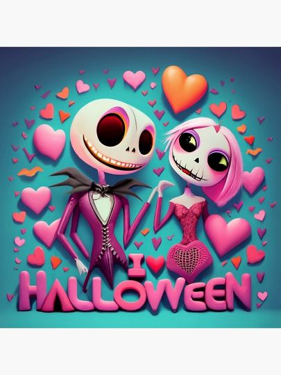 Halloween Couple Poster