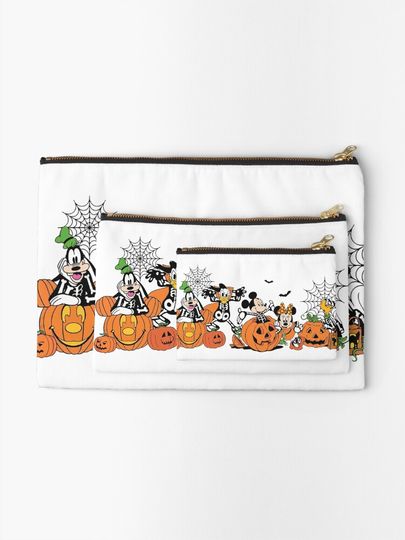 Retro, h, Disney Halloween Zipper Pouch