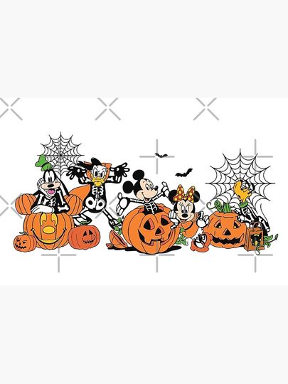 Retro, h, Disney Halloween Zipper Pouch