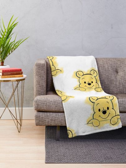 Peek-a-pooh Throw Blanket