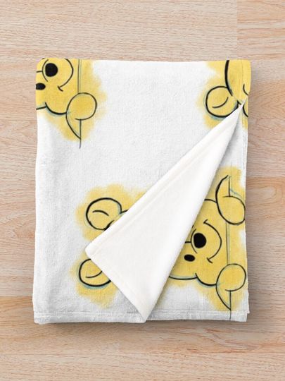 Peek-a-pooh Throw Blanket