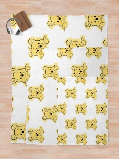 Peek-a-pooh Throw Blanket