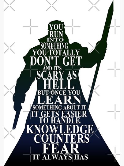 Knowledge Counters Fear Premium Matte Vertical Poster