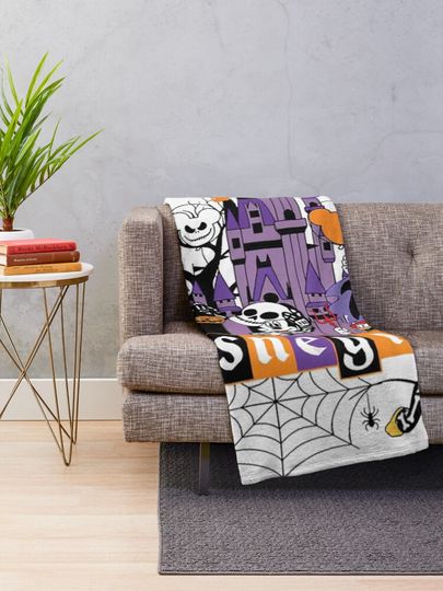 Disney Mickey And Friends Halloween Throw Blanket