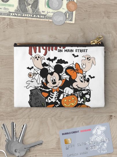 Retro Disney Mickey Halloween Makeup Bag