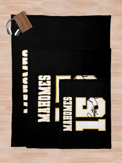 Patrick Mahomes 15 Throw Blanket, Gift for Fan