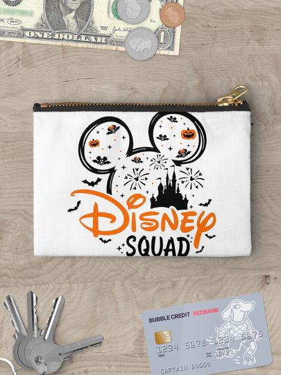 Retro Disney Halloween Cosmetic Bag, Halloween Cosmetic Bag