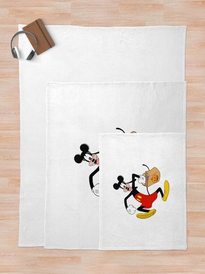 Disney Goofy Cosplay Mickey Halloween Throw Blanket