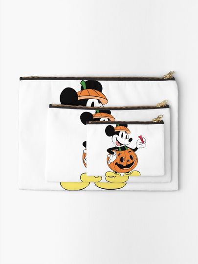 Retro Disney Halloween Cosmetic Bag, Halloween Cosmetic Bag