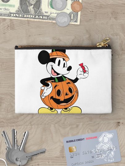 Retro Disney Halloween Cosmetic Bag, Halloween Cosmetic Bag
