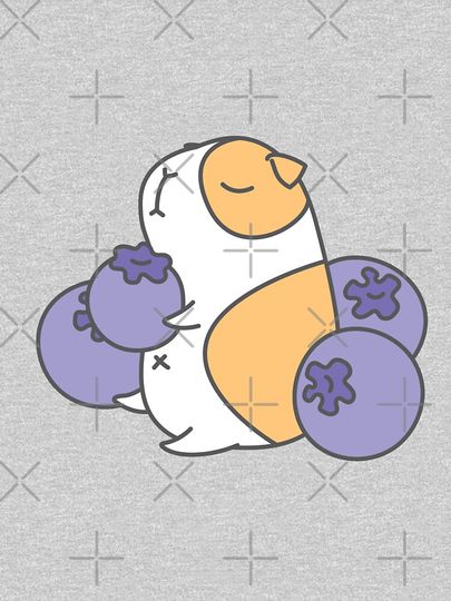 Guinea Pig and Blueberry  T-Shirt