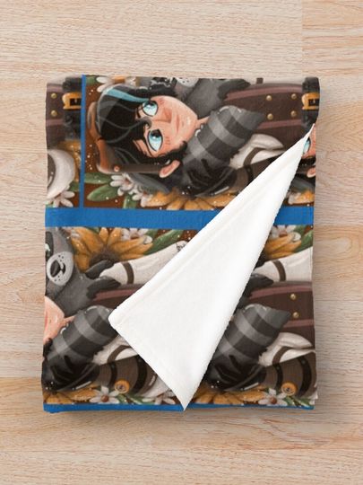 Varian Tangled Print Throw Blanket