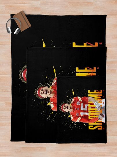 Patrick Mahomes Throw Blanket, Gift for Fan