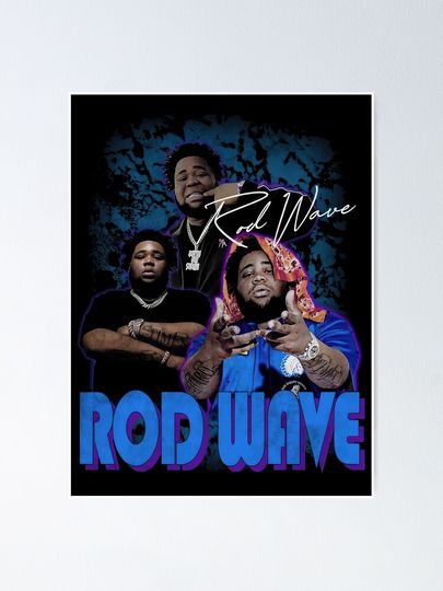 Rod Wave Vintage 1990 Poster