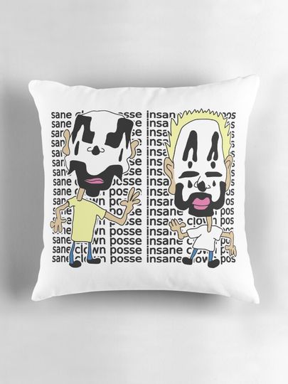 INSANE CLOWNS Duo Throw Pillow