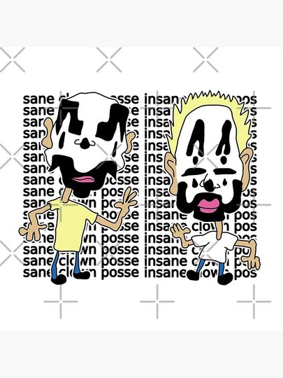 INSANE CLOWNS Duo Throw Pillow
