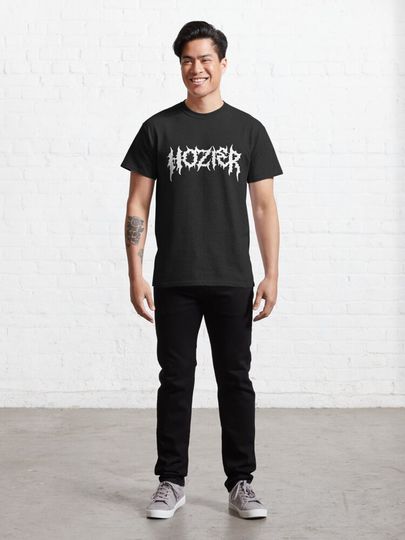 Hozier in white metal Cotton Shirt, Comfortable Short Sleeve Sports Tee for Men, Women, Kids - Trending Street Fashion