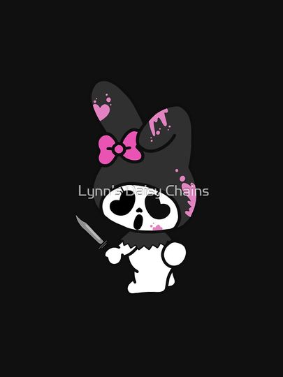 My Melody Scream Mask Racerback Tank Top
