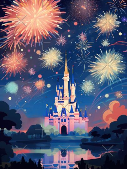 Disney Castle Fireworks iPhone Case