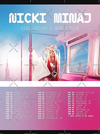 Nicki Minaj Pink Friday 2 World Tour  Classic T-Shirt