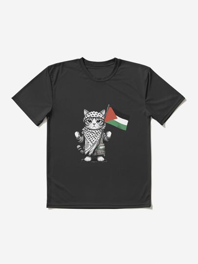 Palestine Cat Active T-Shirt