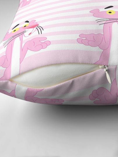 The pink Panther Pastel  Throw  Pillow