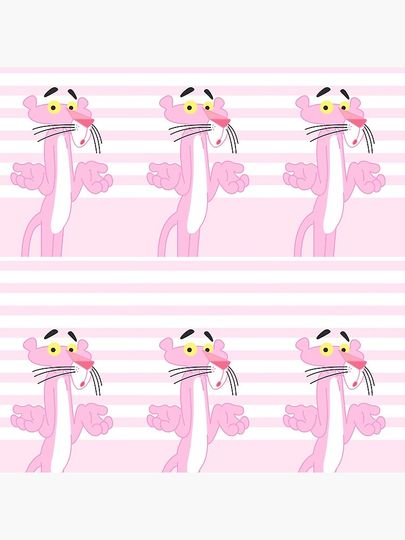 The pink Panther Pastel  Throw  Pillow