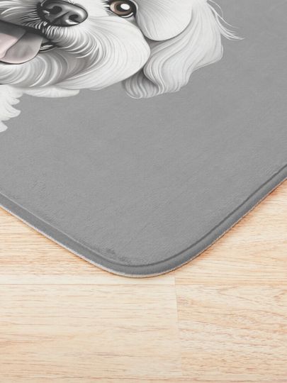 Bichon Frise dog Bath Mat