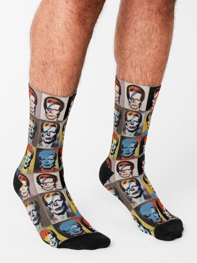 Warhol Bowie Socks